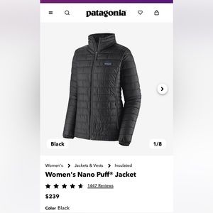🏔️🤍🪩WOMENS NANO PUFF PATAGONIA JACKET🪩🤍🏔️